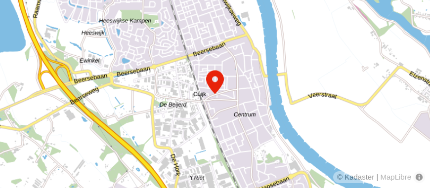 Locatie van Geld & Woning Wijchen-Beers