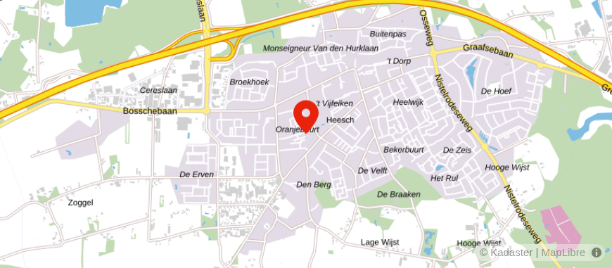 Locatie van Blauw administraties en belastingen