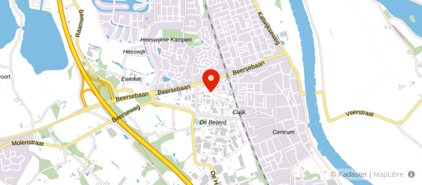 Locatie van Notariskantoor Cuijk