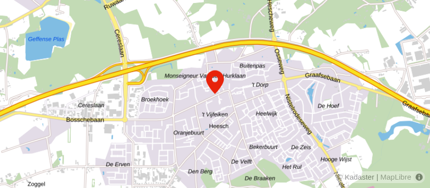 Locatie van Het Rode Huis