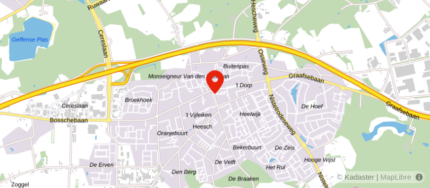 Locatie van Pinkse Philips Huberts Notarissen