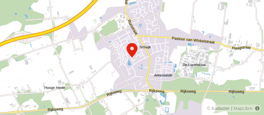 Locatie van Van Mourik & De Bie Notarissen