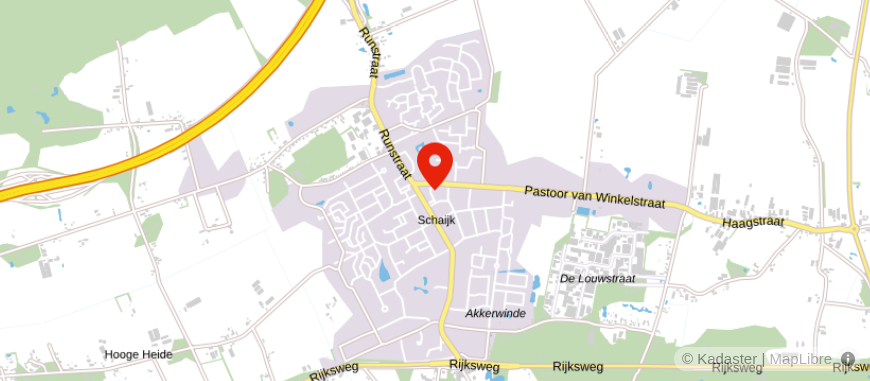 Locatie van Van der Wijst Assurantiën