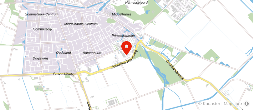Locatie van Credion Middelharnis