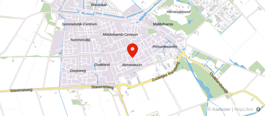 Locatie van Van Rossum Makelaardij