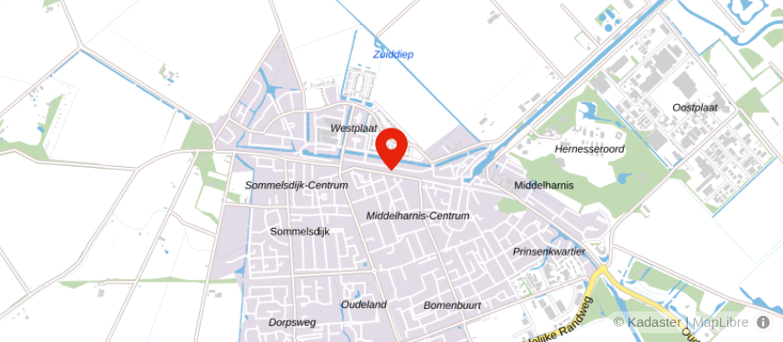 Locatie van Hans Meijer Advies - Flakkee Hypotheken