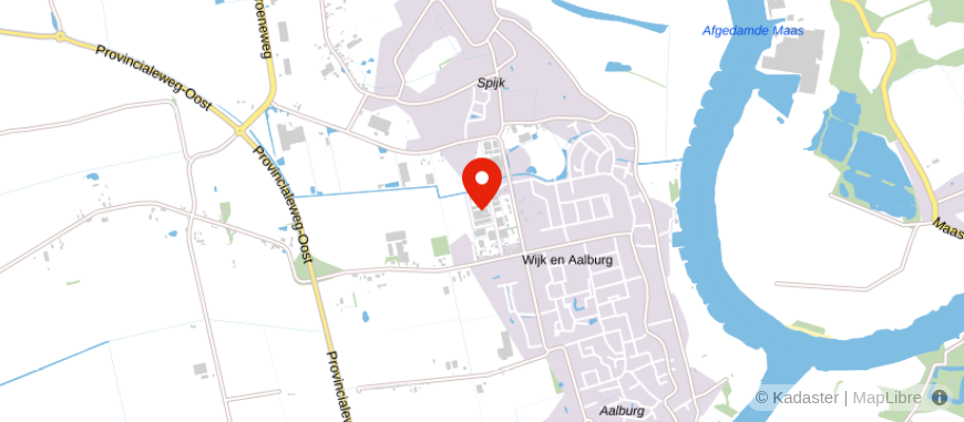 Locatie van Maas en Merwe Makelaardij