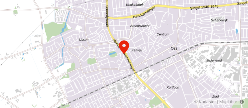 Locatie van De Hypotheekshop Oss