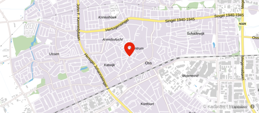 Locatie van Hypotheek Visie Oss