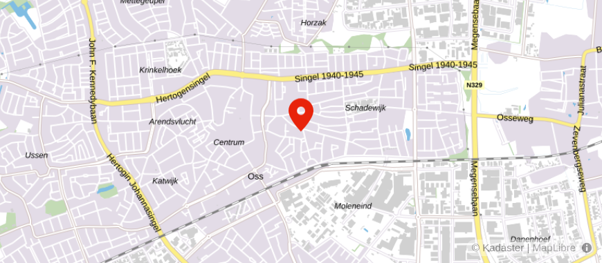 Locatie van SAA Boogaard Oss