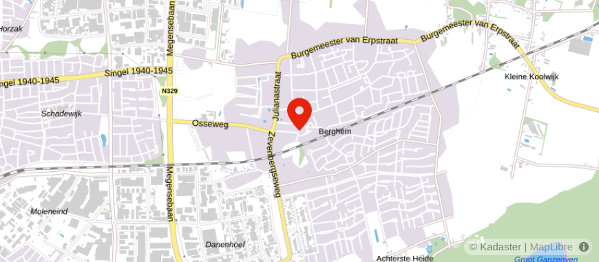 Locatie van Hoogheuvel Advies