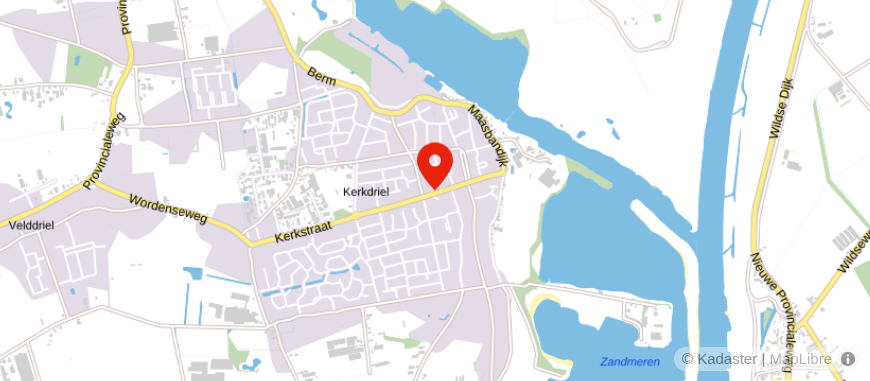 Locatie van Wonen & Welzijn Kerkdriel    
