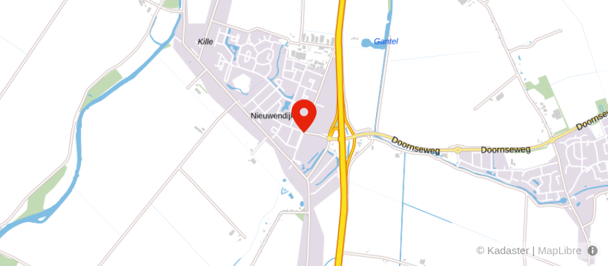 Locatie van Veldsink – Den Hartog