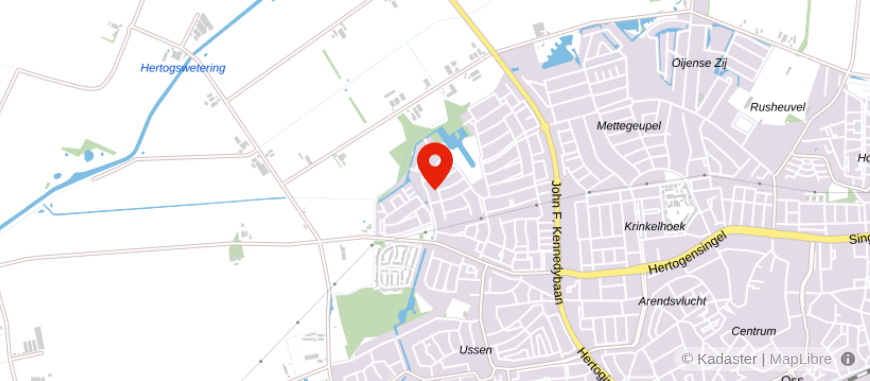 Locatie van Geld & Woning Oss