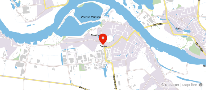 Locatie van Hofstede Makelaardij Veen