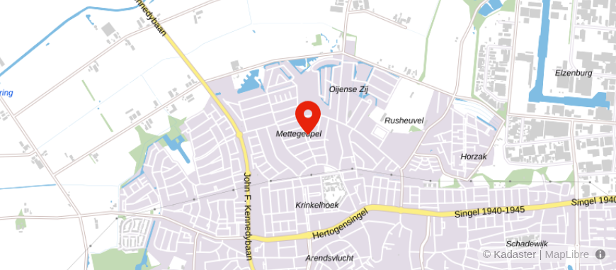 Locatie van V & B Adviescentrum
