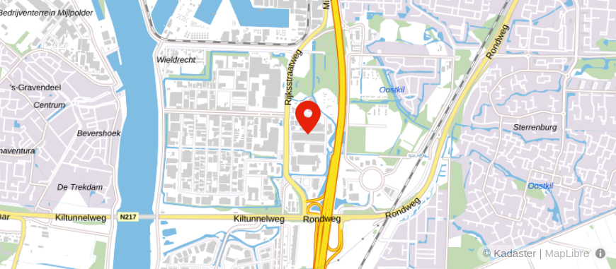 Locatie van ABW