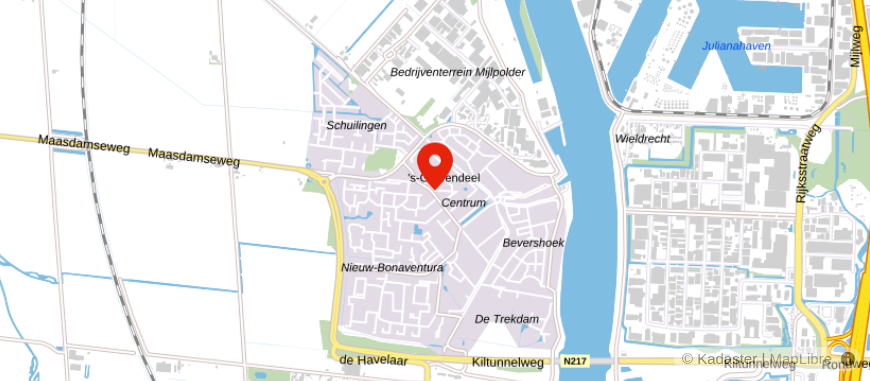 Locatie van Van der Straaten Notarissen