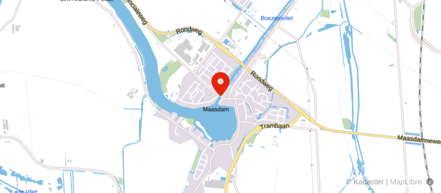 Locatie van Tinke Assurantiën Maasdam