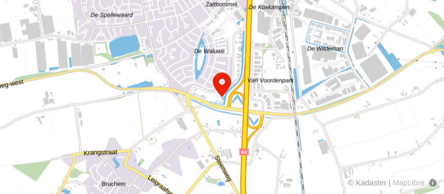Locatie van Rabobank Zaltbommel