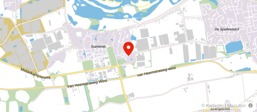 Locatie van De Groene Hypotheekadviseurs Zaltbommel