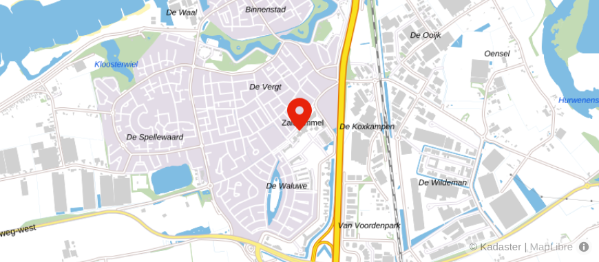 Locatie van De Hypotheekshop Zaltbommel