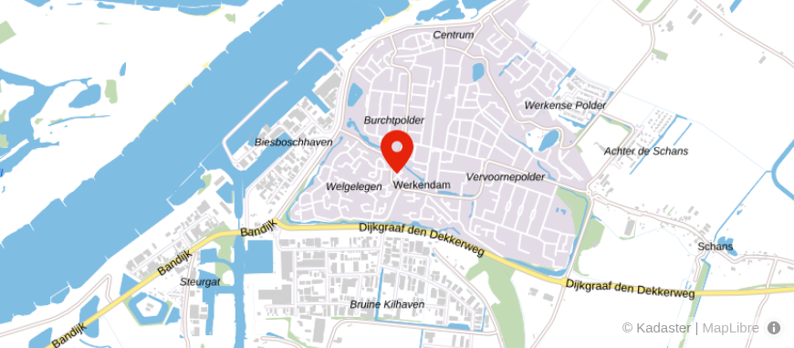 Locatie van Biesbosch Assuradeuren