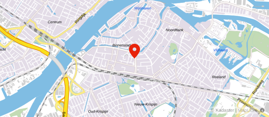 Locatie van Van Bruggen Dordrecht