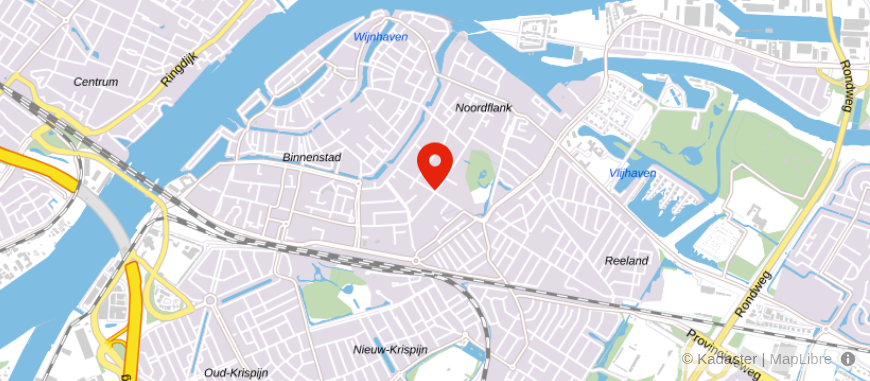 Locatie van Van Bruggen Dordrecht
