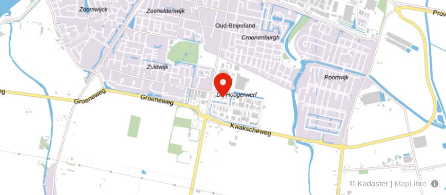 Locatie van Credion Oud-Beijerland