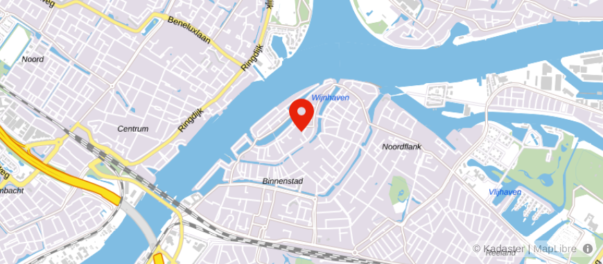 Locatie van Q Makelaars Dordrecht