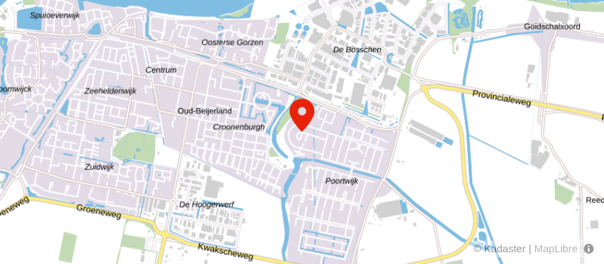 Locatie van Huiskamer Hypotheken Hoeksche Waard