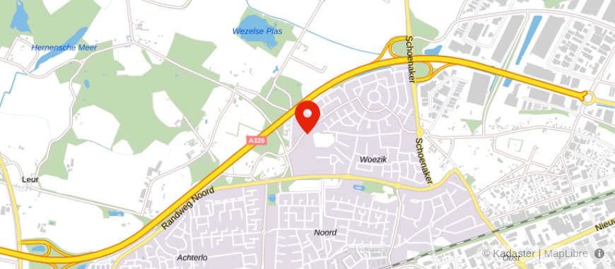 Locatie van van Geffen Advies & Financiële diensten