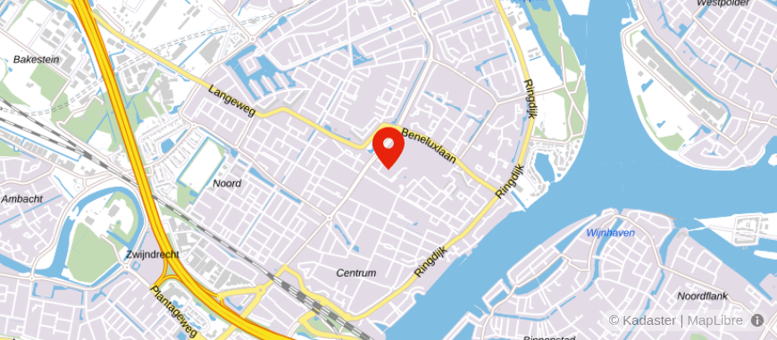 Locatie van De Hypotheekshop Zwijndrecht