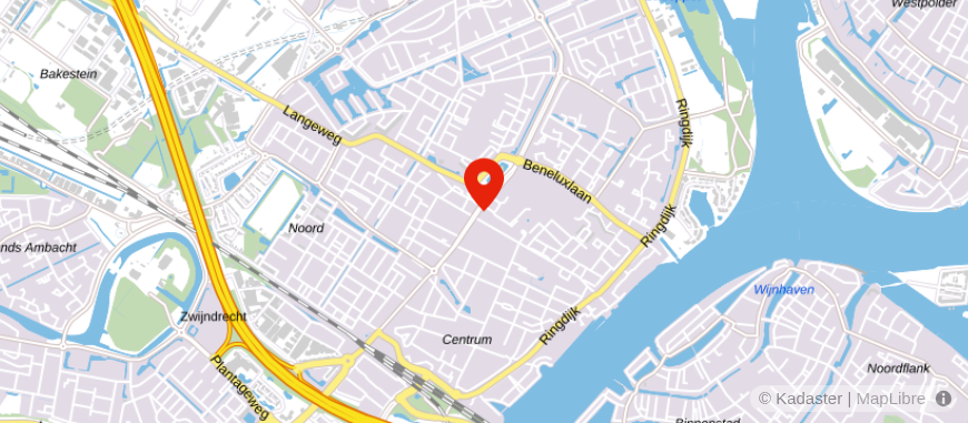 Locatie van De Hypotheker Zwijndrecht