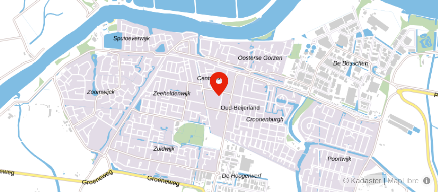 Locatie van De Hypotheker Oud Beijerland