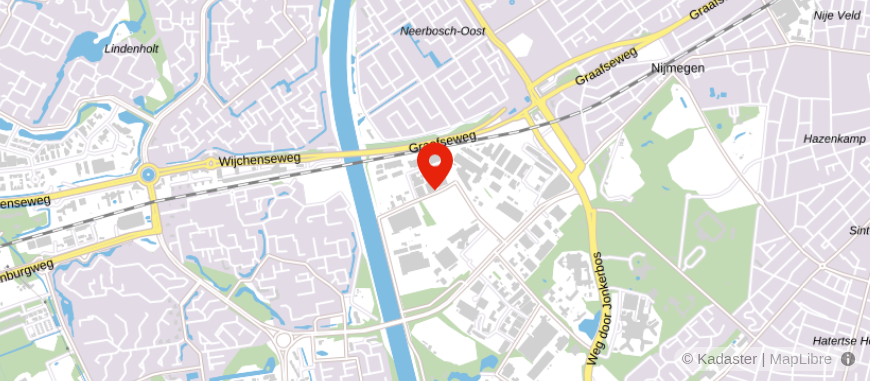 Locatie van Vixx Nijmegen e.o.