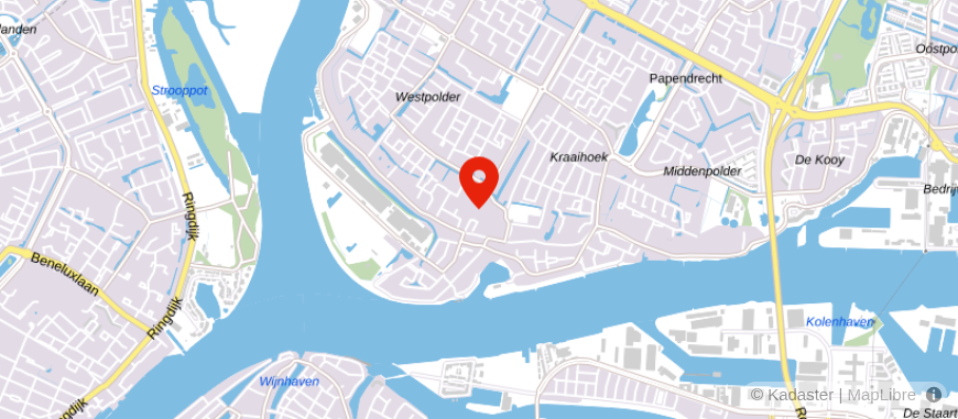 Locatie van Q Makelaars Papendrecht