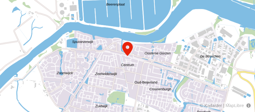 Locatie van ASN Bank Oud-Beijerland