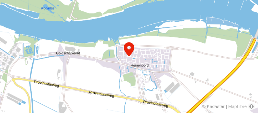 Locatie van Fidus Heinenoord