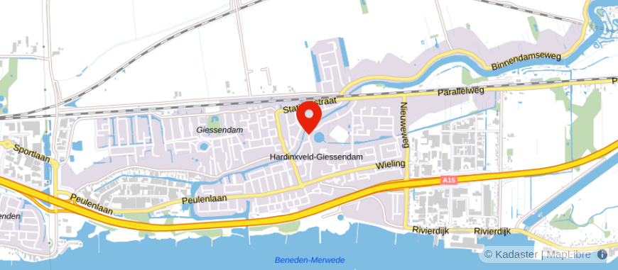 Locatie van Alblasserwaard Makelaars & Taxateurs