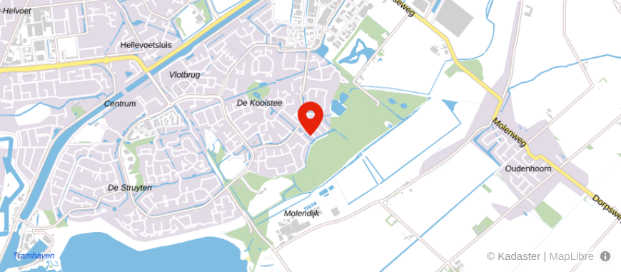 Locatie van Koning & Woning
