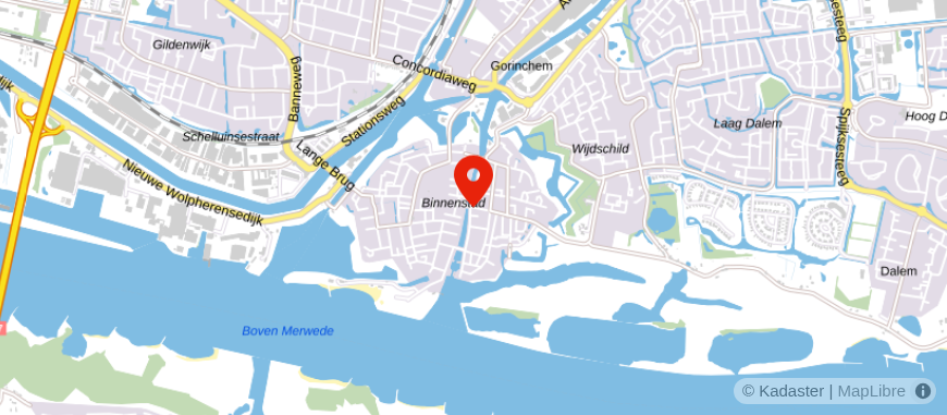 Locatie van De Hypotheekshop Gorinchem