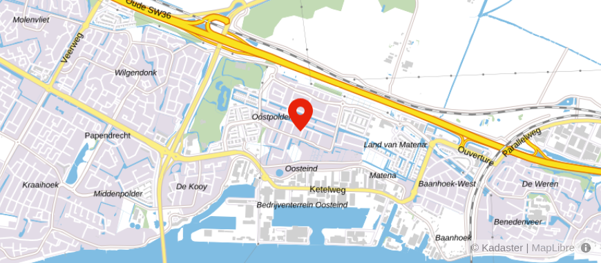 Locatie van CIPRIS administratieve dienstverlening