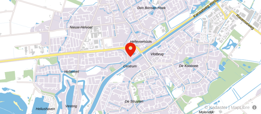 Locatie van ASN Bank Hellevoetsluis