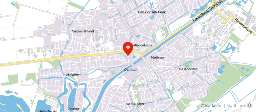 Locatie van De Hypotheker Hellevoetsluis