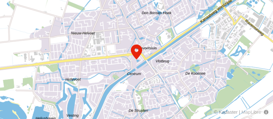 Locatie van Ooms Financieel Adviseurs Hellevoetsluis