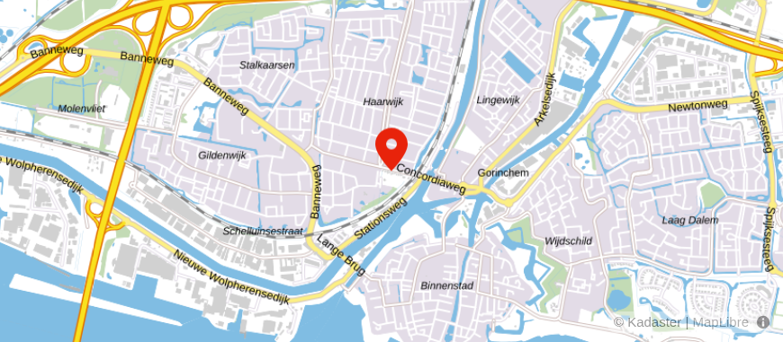 Locatie van Scheidingswijze Gorinchem