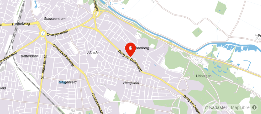 Locatie van Hermsen Garantiemakelaars Nijmegen