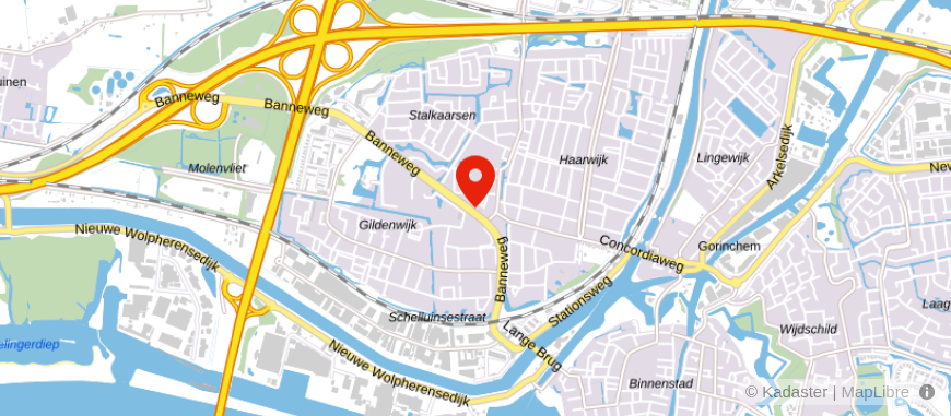 Locatie van De Hypotheker Gorinchem